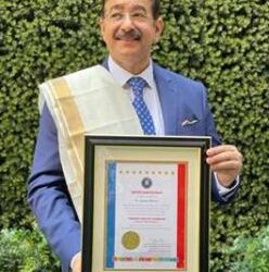 Indian Cultural Icon Sandeep Marwah Receives LOTUS OF WORLD PEACE Honor In The USA