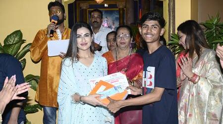Actress Ruchi Gujjar Seeks Blessings At Ganapati Bappa Festival In Mumbai