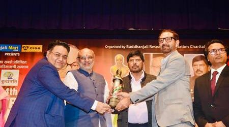 Governor Of Maharashtra  Presented The Bharat Ratna Dr. Babasaheb Ambedkar Awards 2024. Best Bollywood Activist To ASHFAQUE KHOPEKAR