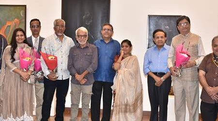 ANA’S…… SPRING FORTH  An Exhibition of Paintings & Sculptures by Mahua Ray in Nehru Centre Art Gallery