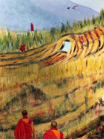 “MONKS” Legends & Traditions I Solo Show Of Paintings By Artist Vijay Kiyawat At Jehangir