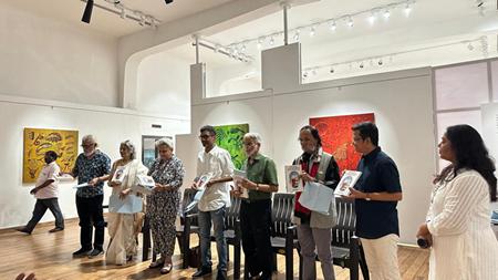 ECHOES OF METAPHOR Solo Show Of Paintings By Renowned Artist Santosh More In Jehangir Art Gallery