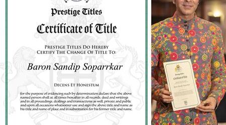 Baron Title Bestowed Upon Sandip Soparrkar In London, UK