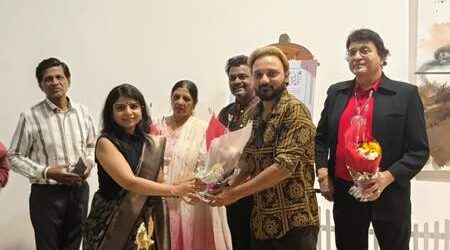 “Within” Solo Show By Contemporary Artist Maitrry P. Shah In Nehru Centre Art Gallery