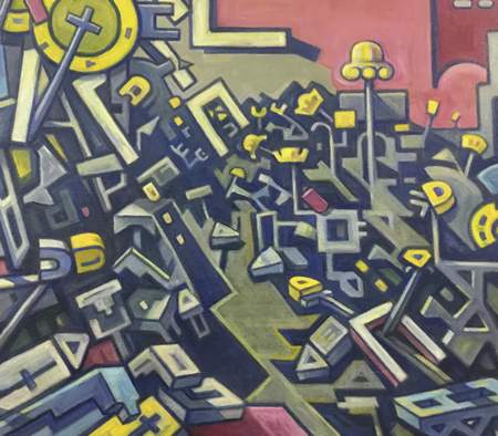 Amitabh Ashesh’s ‘Yufism’ – A New Compositional Platform For Painting Presented At The Jehangir Art Gallery