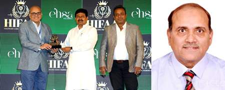 Dr. A. K. Tandon Honored With HIFAA AWARD By Former Ministry For Home Affairs Hon Ajai Kumar Mishra
