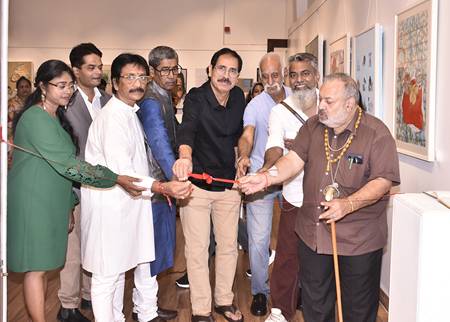ANISOTROPIC An Exhibition Of Paintings By 3 Contemporary Well-Known Artists In Jehangir Art Gallery