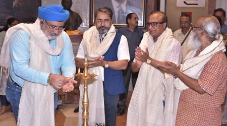 “ATHAHA” Beyond The Boundaries Solo Show Of Paintings By Well-Known Artist Alka Bhrushundi At Jehangir Art Gallery